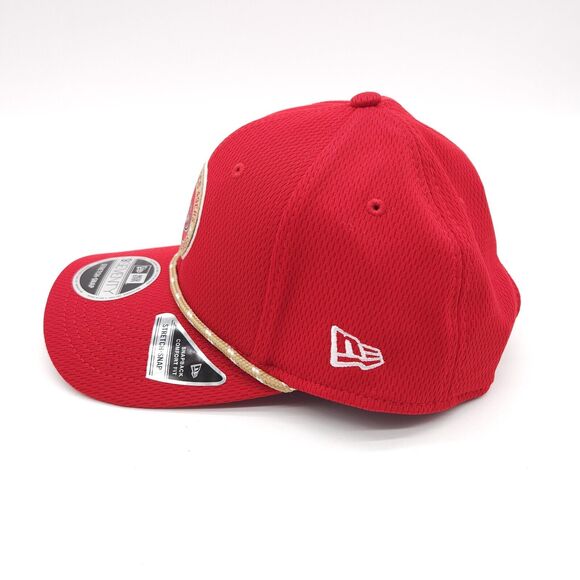 San Francisco 49ers 2024 Sideline New Era 9Seventy Snapback Hat Red Rope NFL Cap - Picture 3 of 8